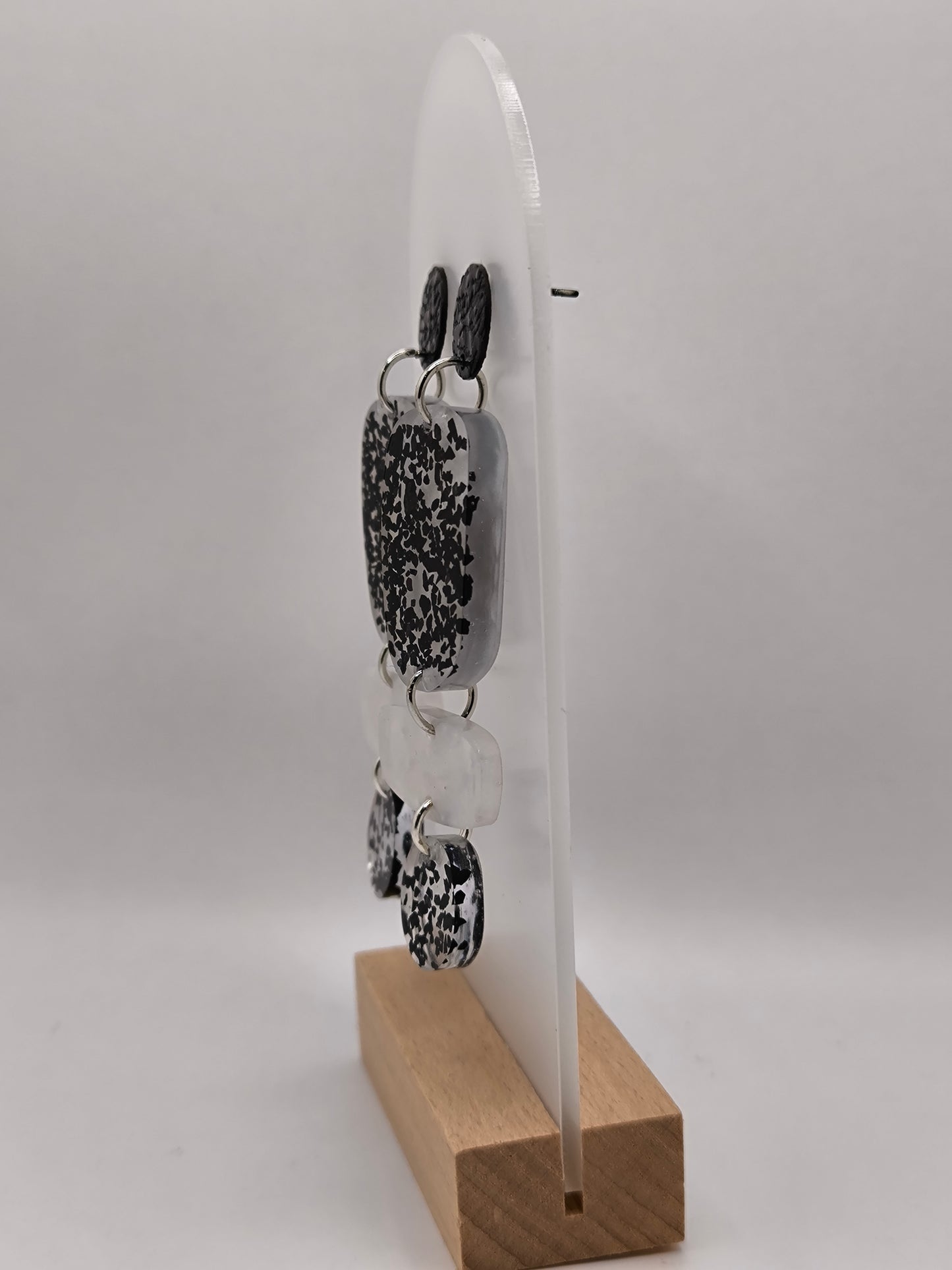 Boucles d'oreilles en époxy