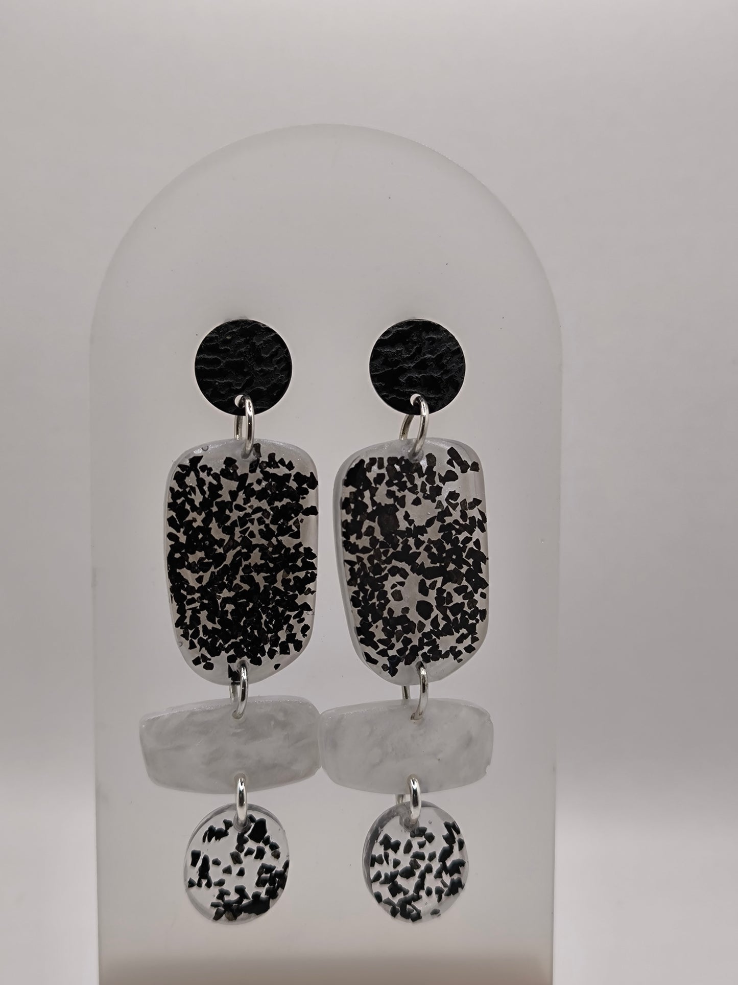 Boucles d'oreilles en époxy