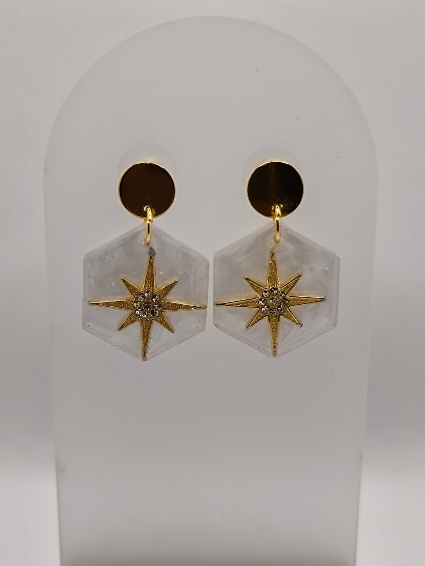 Boucles d'oreilles en époxy