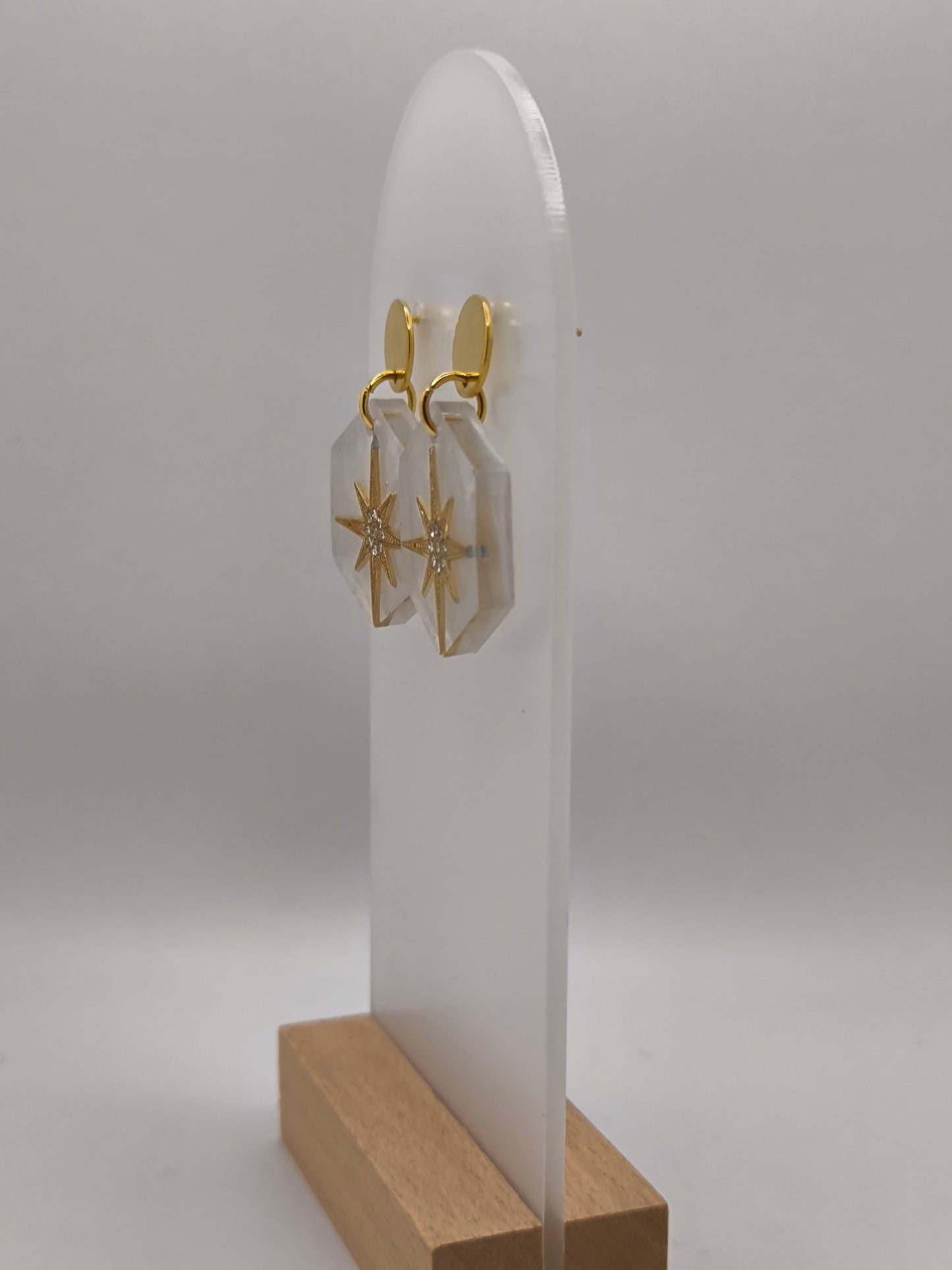 Boucles d'oreilles en époxy