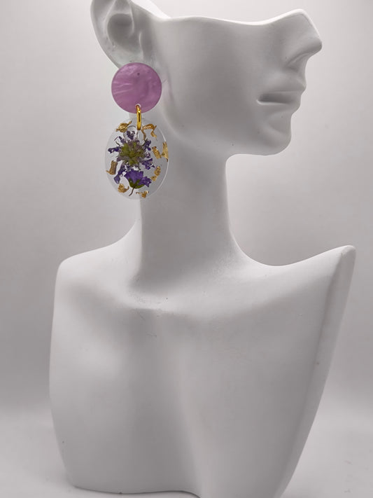 Boucles d'oreilles fleurs des champs