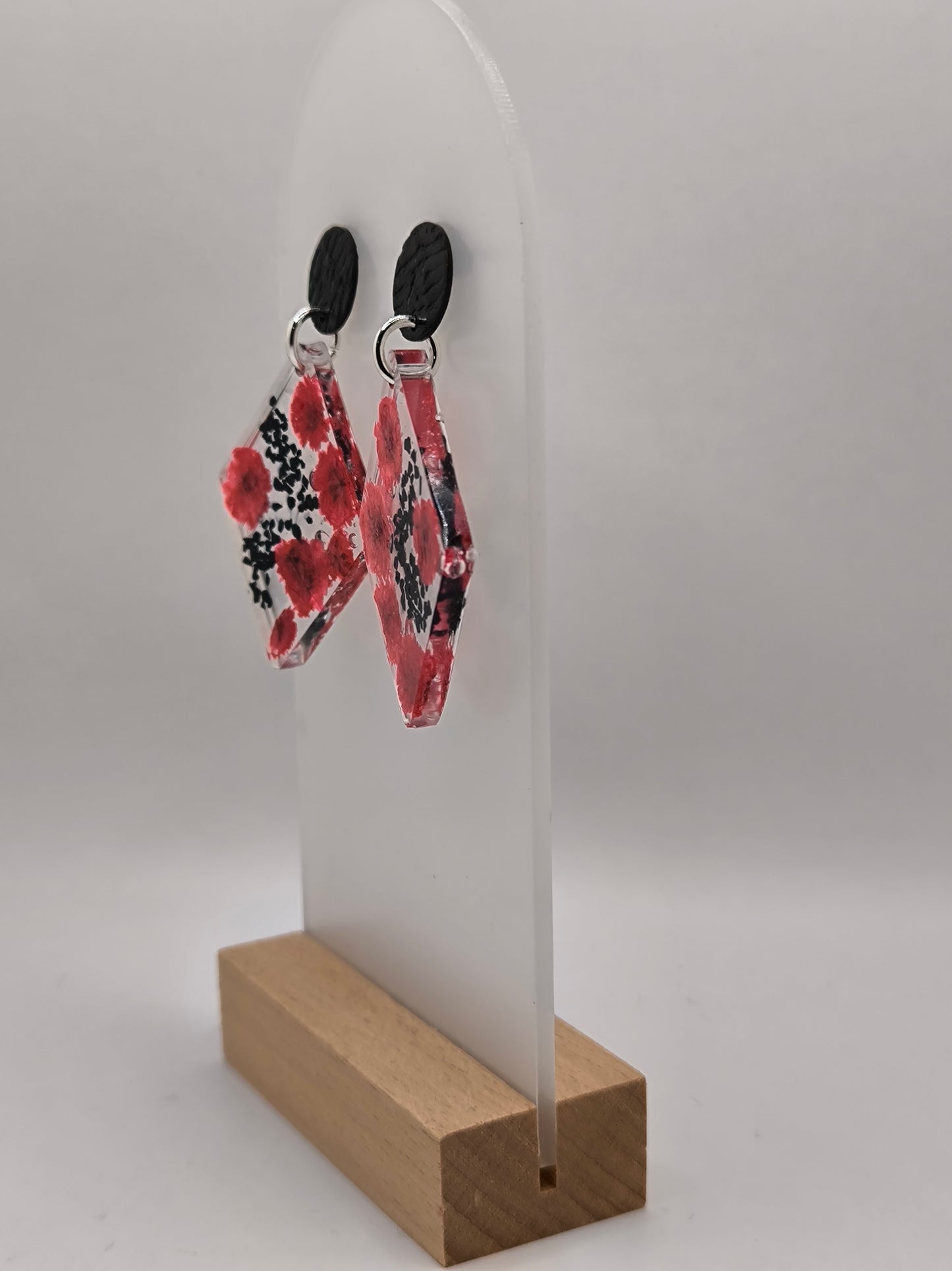 Boucles d'oreilles en époxy