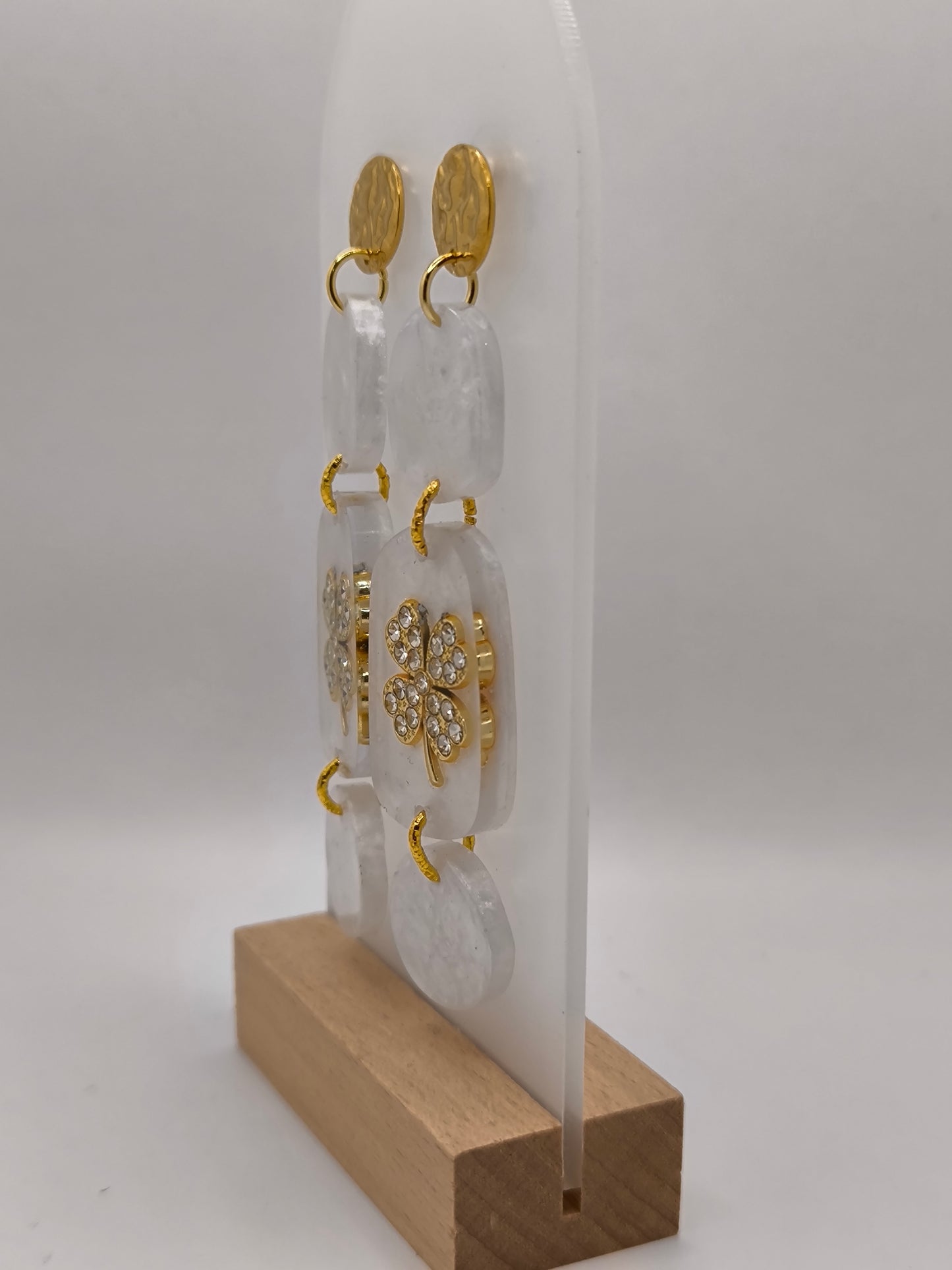 Boucles d'oreilles en époxy